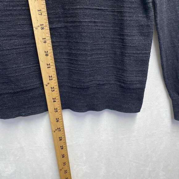 J.CREW/JEANS Slim Knit Long Sleeve Crew Neck Pullover Sweater Men Charcoal Used - Picture 5 of 16